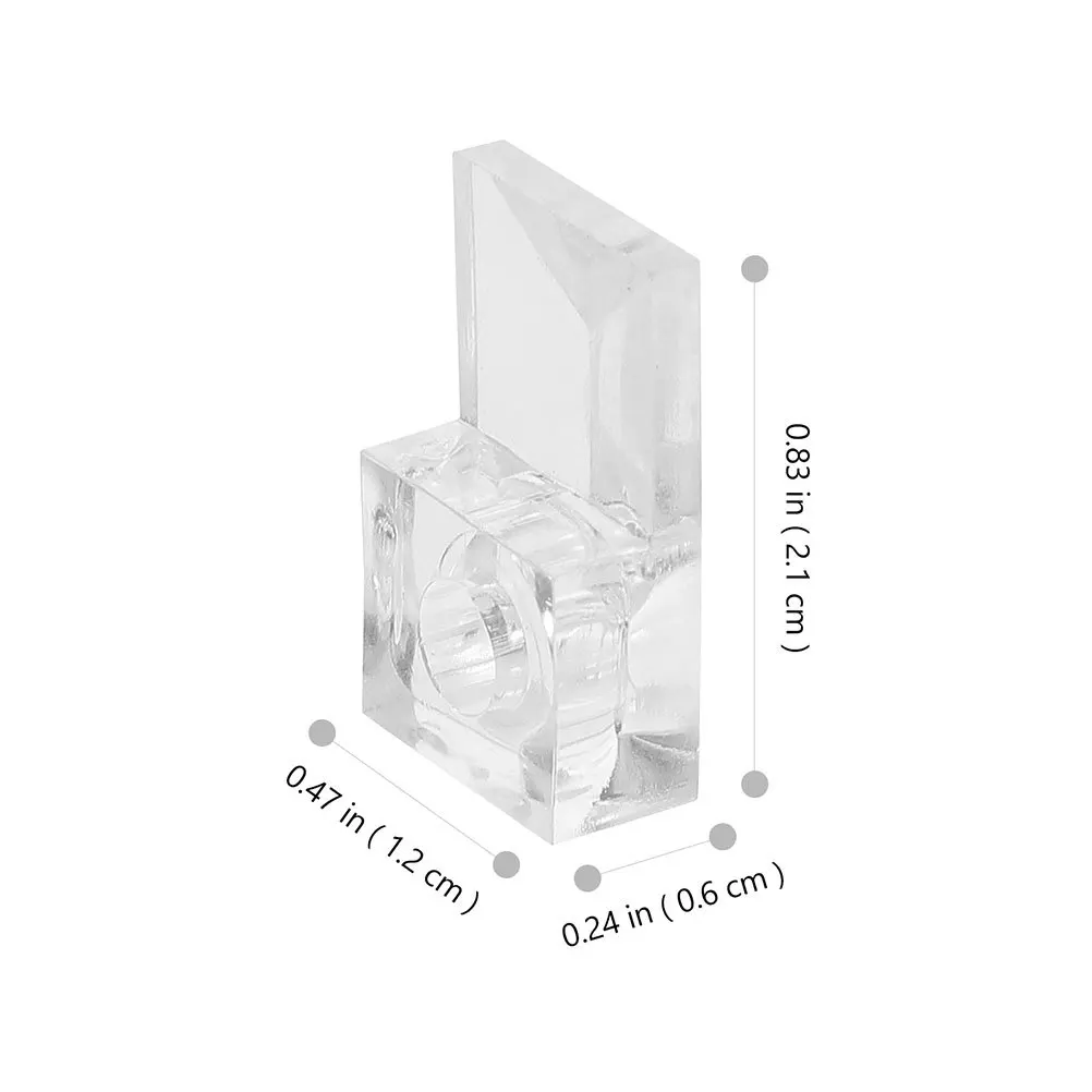 25 مجموعة من مشابك المرآة شديدة التحمل، حاملات بلاستيكية شفافة، لا يتطلب حفر لأجهزة تركيب المرآة الزجاجية لخزانة الملابس