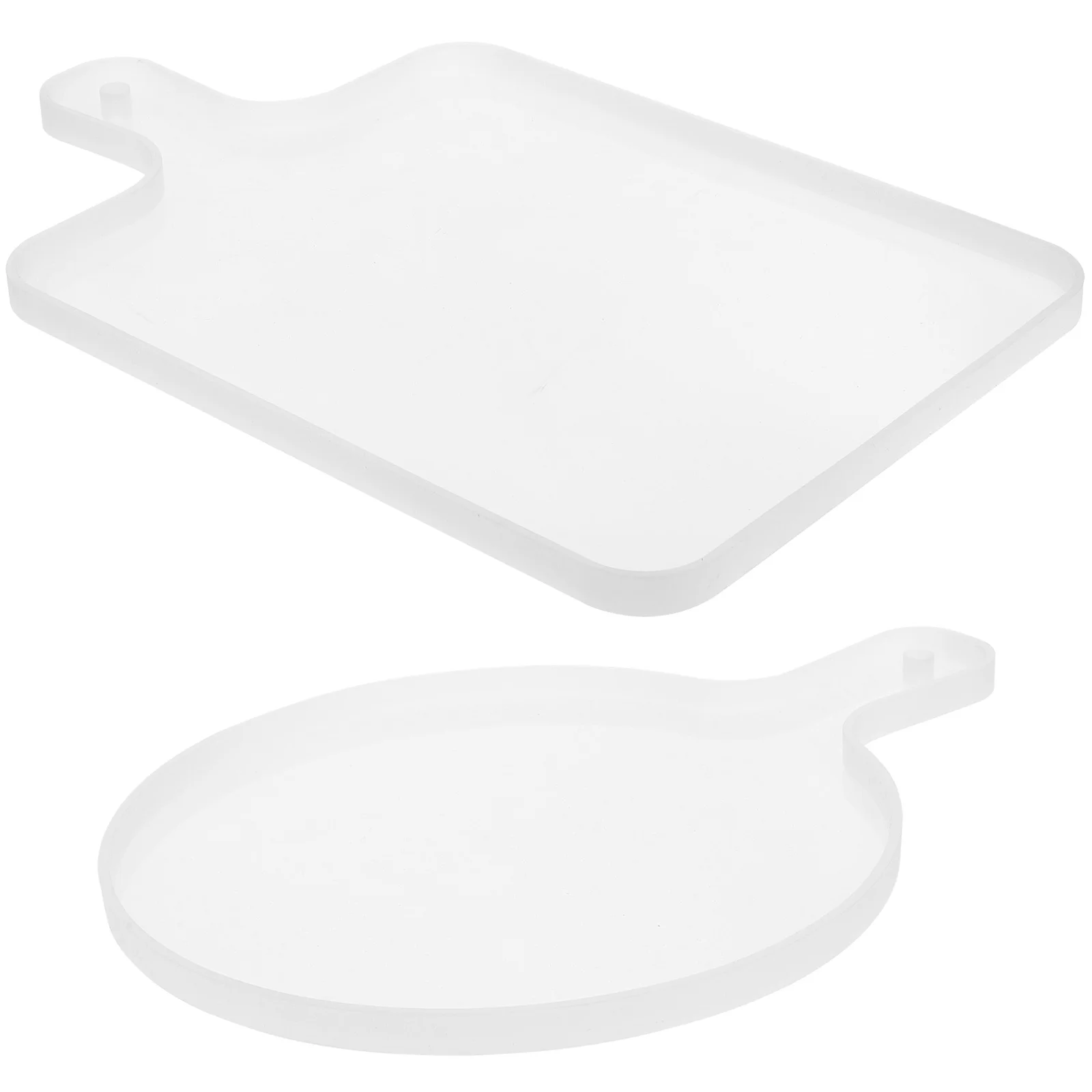 2 Pcs Table Centerpieces for Dining Room Tray Silicone Mold Jewelry Trays Molds Boards