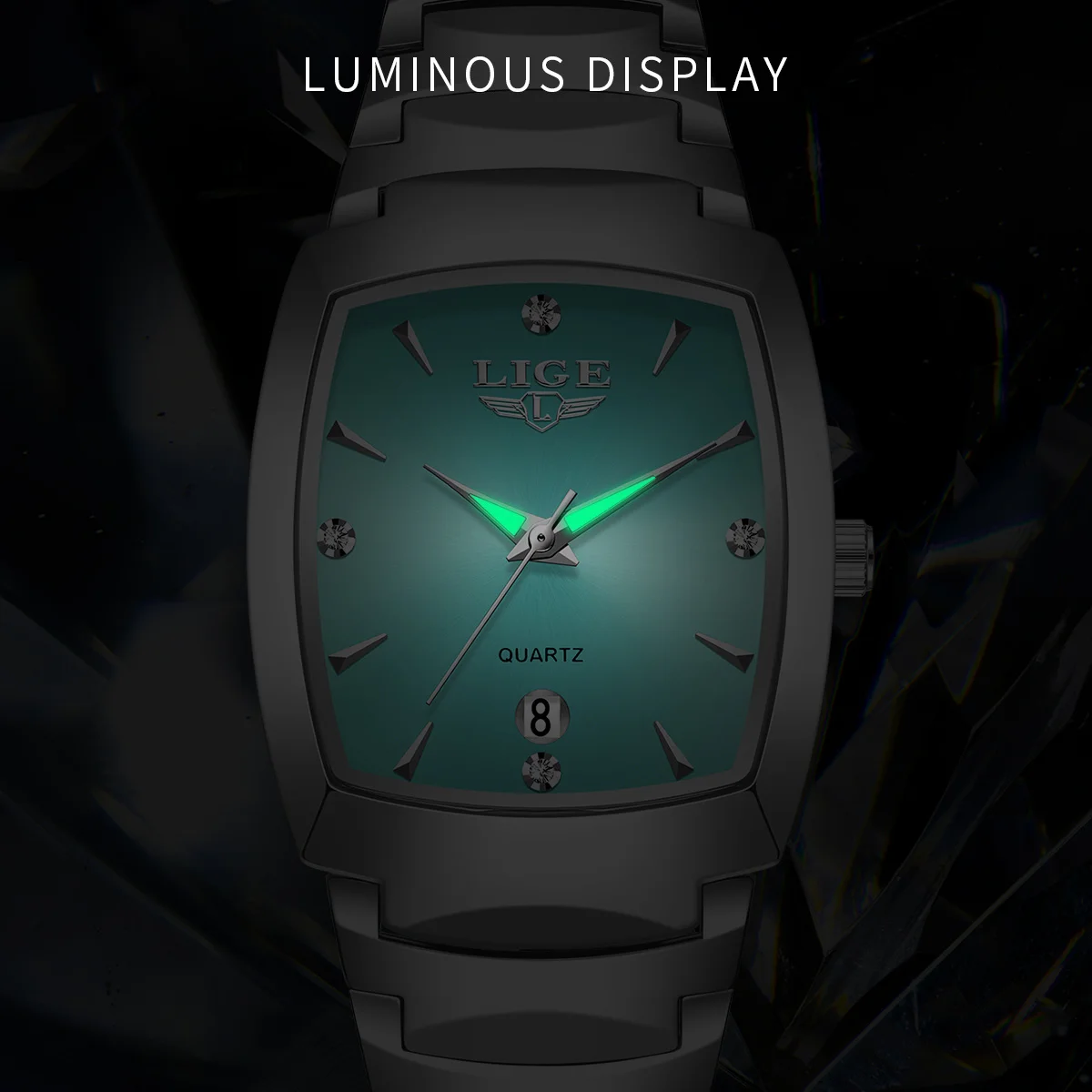 Women's Elegant Square Dial Waterproof Quartz Watch
