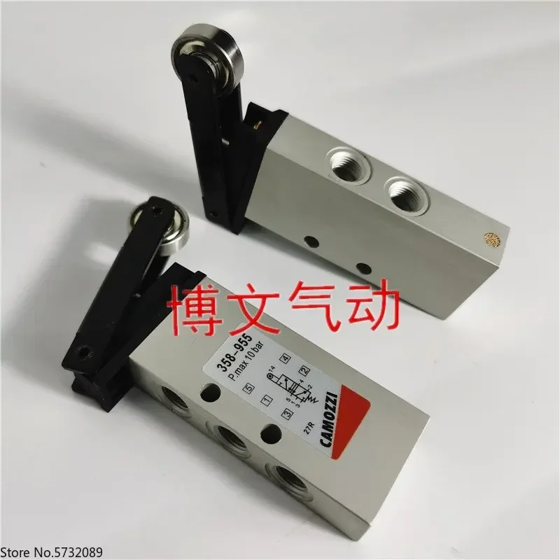 358-955 Mechanical valve 2-position 5-way roller button valve directional valve