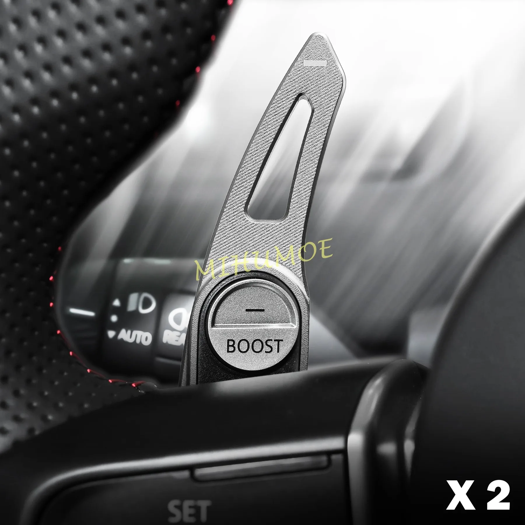 For 2024-2027 Mini Cooper Countryman JCW Hatch 3-door Convertible Aluminium Car Steering Wheel Paddle Shifter Extension Silver