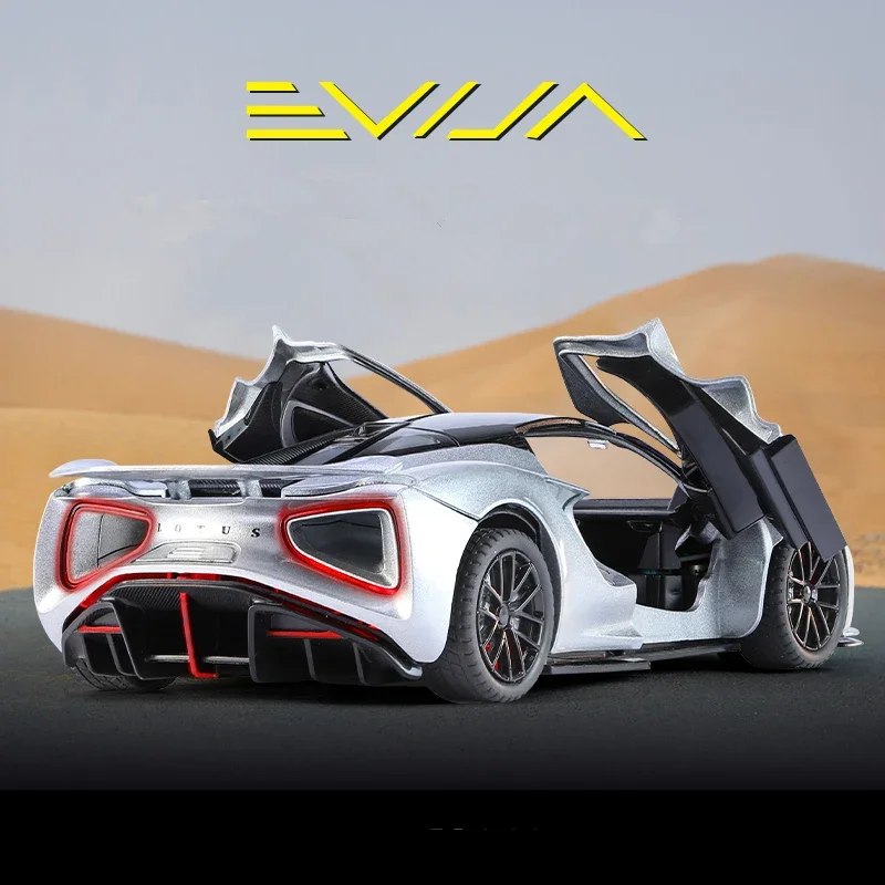 

1:24 Lotus EVIJA Alloy Pure Electric Sports Car Model Diecast Metal Track Racing Car Vehicle Model Sound and Light Kids Toy Gift