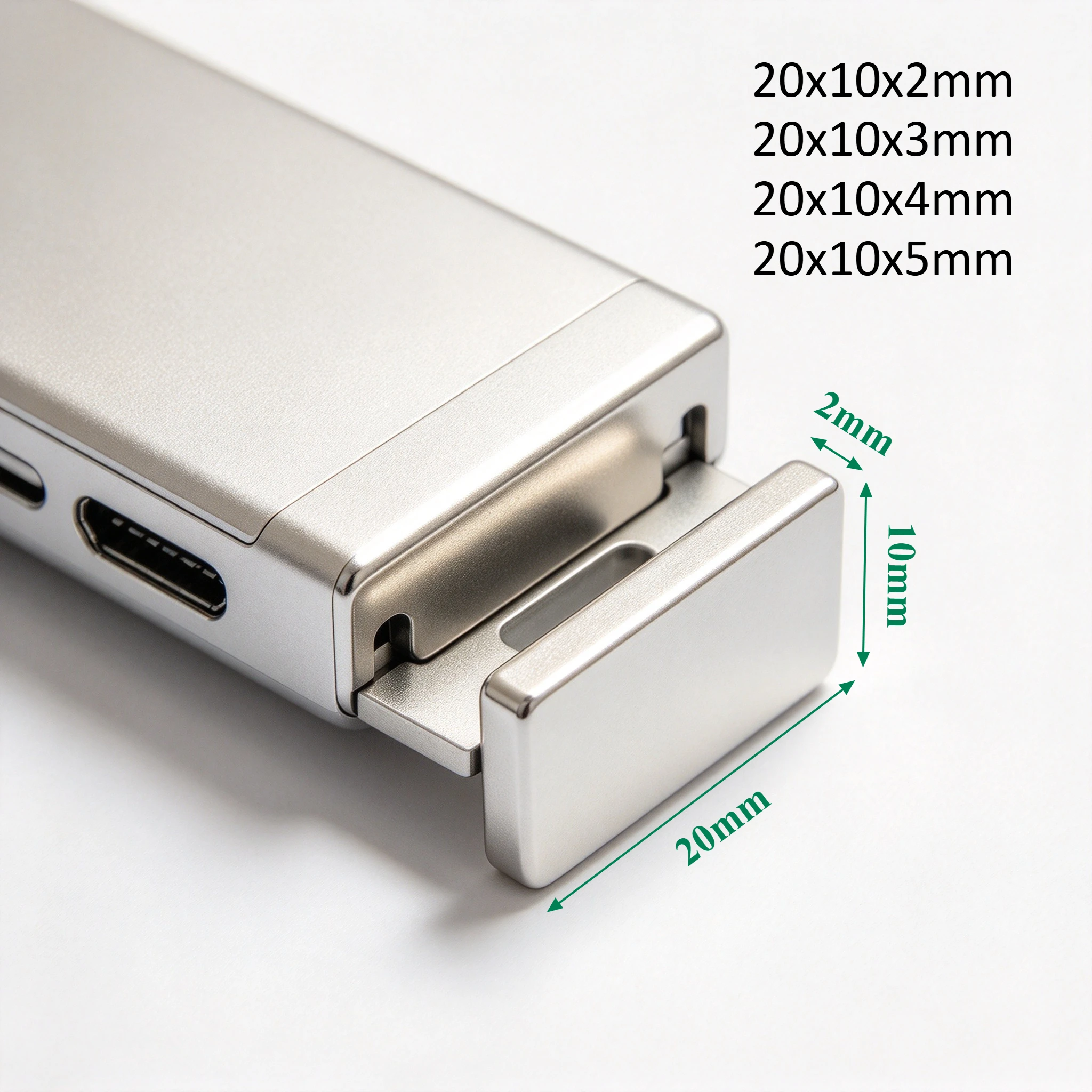 20x10x2mm  20x10x3mm 20x10x4mm 20x10x5mm N35 Neodymium Block Magnet Rare Earth NdFeB Strong Magnet for Hobby DIY