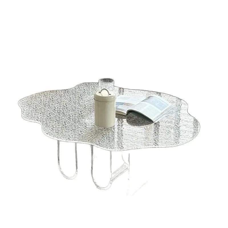 Acrylic coffee table living room small apartment creative cloud corrugated coffee table table