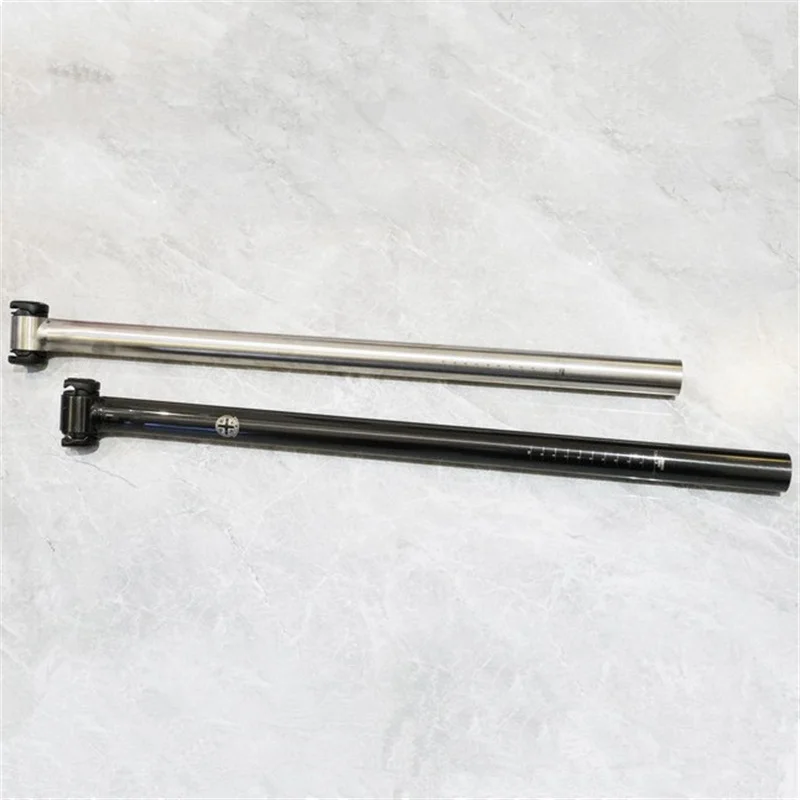 Folding bike titanium seatpost 31.8x600 for brompton seat tube 600mm forward leaning seatpost