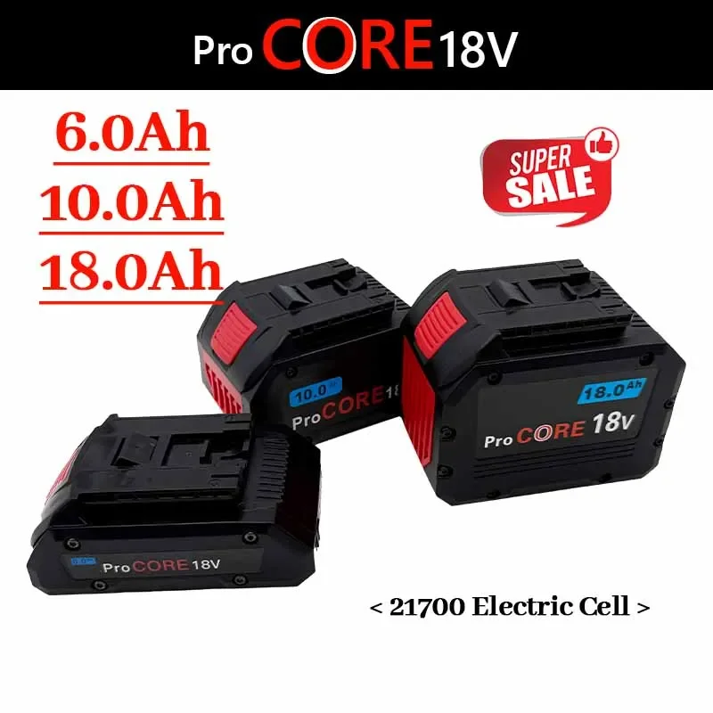 18V ProCORE 18000mAh for Bosch 18V Cordless Tool BAT609 BAT618 GBA18V80 21900 Replacement Battery - 21700 Electric Cell