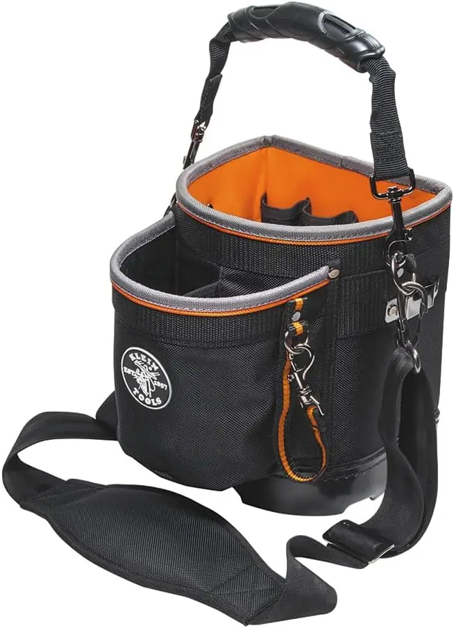 

Durable Tool Bag with Shoulder Strap, 14 Pockets for Easy Storage, Holds Long Screwdrivers
