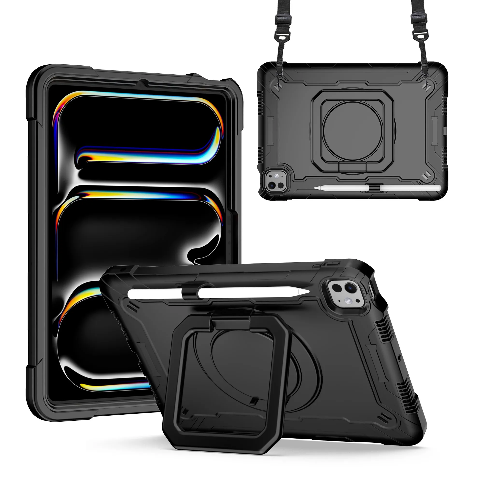 Coque de protection intégrale multicolore pour Apple i024, APad Pro 11, 22837, A3006, iPad, étui pour tablette avec fente pour stylo