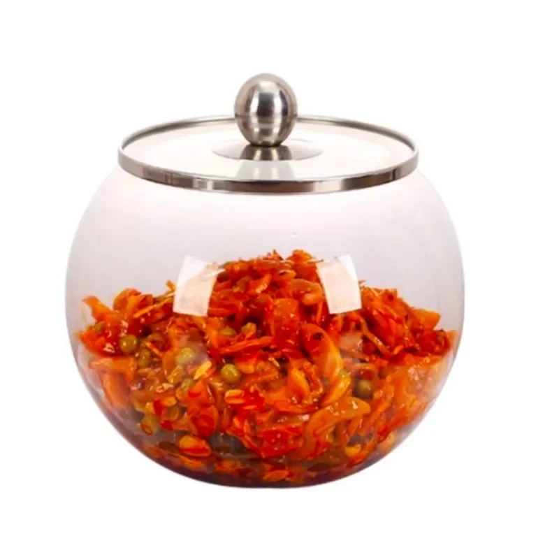 Large Capacity Glass Storage Jars Thickened Pickle Containers Kitchen Storage with Multifunctional Lid Safe Food Preservation