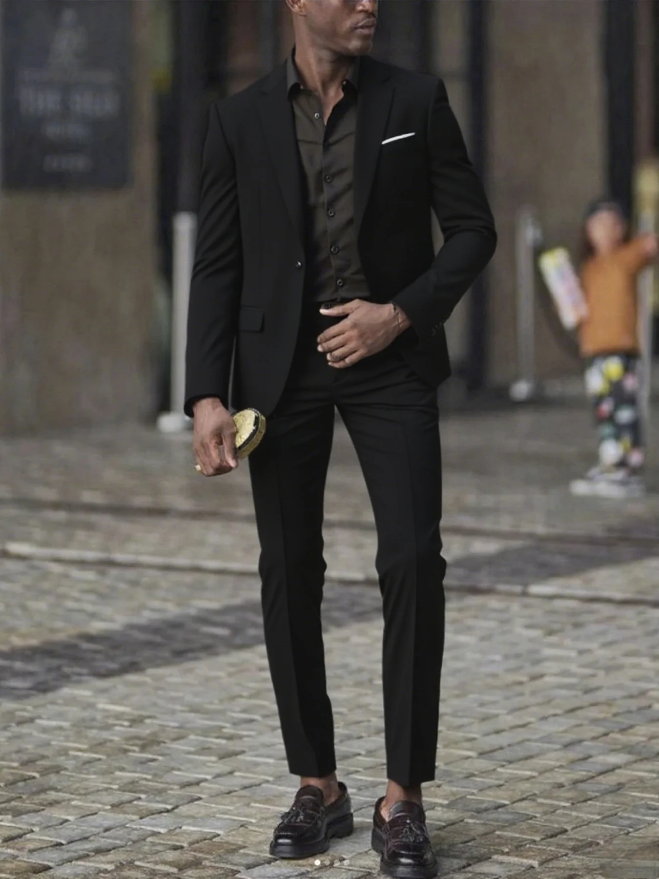 

2pcs Men's Formal Suit - Tailored Jacket Pants Combo for Wedding & Party Gatherings