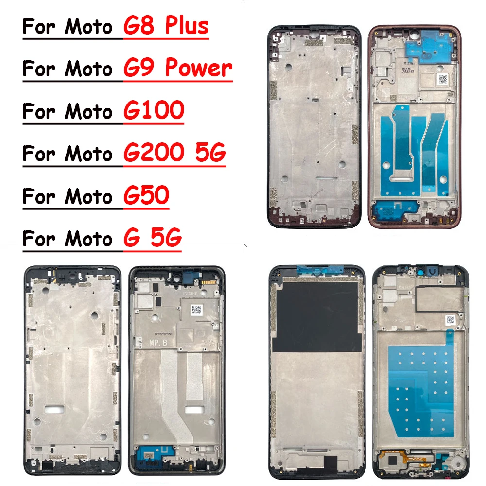 

Middle Frame Housing For Motorola G8 Plus G9 Plus G9 G8 Power Lite G100 G20 Rear Middle Frame LCD Front Bezel Cover Replacement