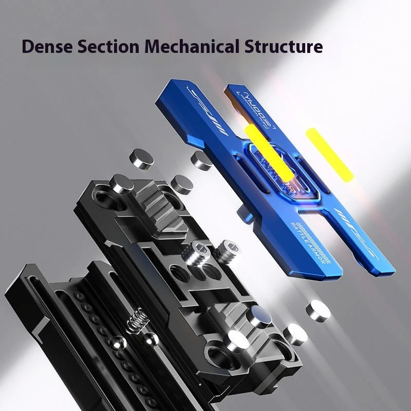 قطعة ميكانيكية مضيئة تململ سبينر لعبة لعبة لتخفيف التوتر Edc أداة تقليل الضغط المغناطيسي مفتاح حد طرف الإصبع