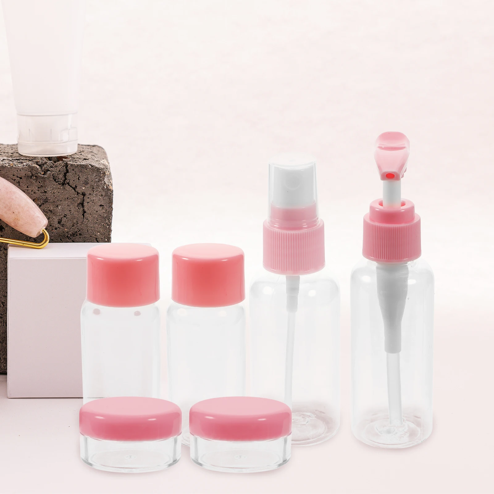 1 von leeren Make-up-Flaschen-Set für Reisen, Toner-Sprüher, Wassersprüher-Set, feuchtigkeitsspendende Haut-Sprühflaschen, tragbar, nachfüllbar