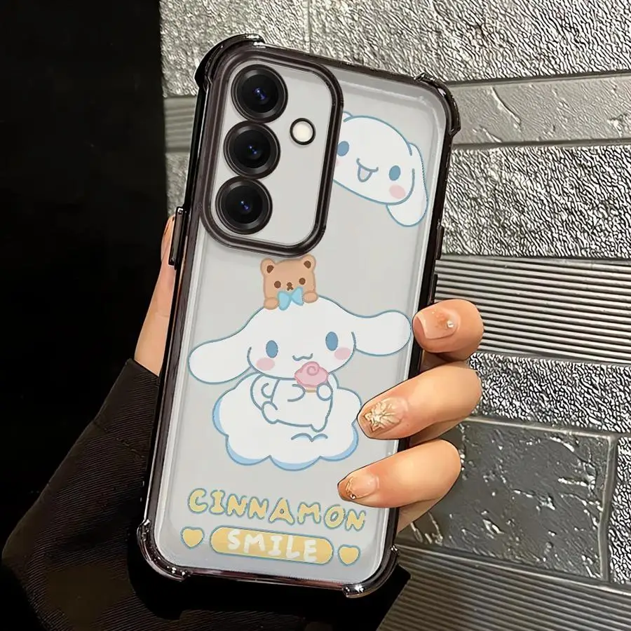 الكرتون سانريو سينامورول الحال بالنسبة لسامسونج غالاكسي A33 A25 A16 A35 A36 A26 A24 A13 A15 A52 A55 A21s غطاء الهاتف