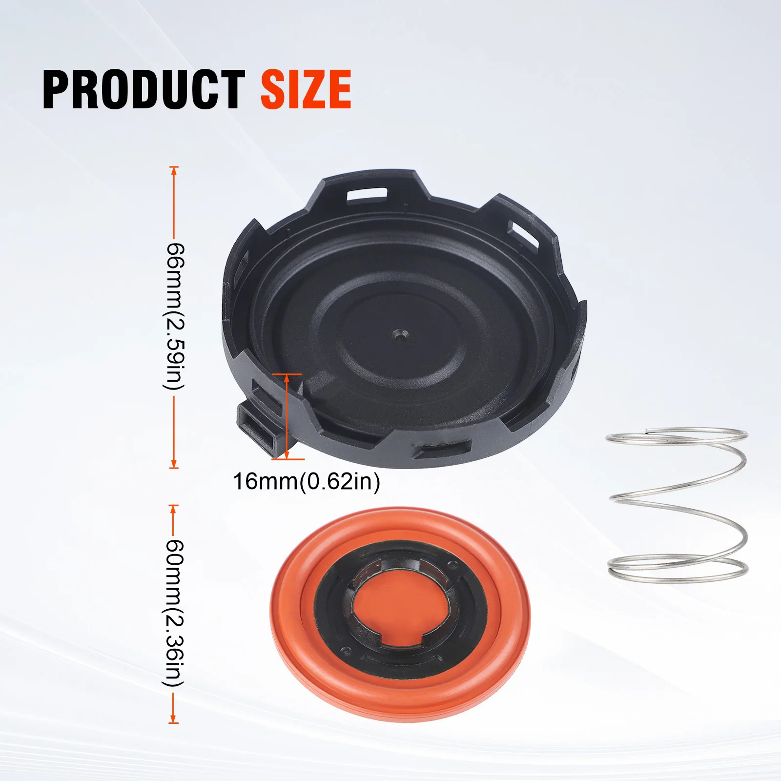 

3.0T PCV valve Oil Separator rebuild kit compatible with Audi 3.0 B8 B8.5 S4 A6 Q5 06E103547