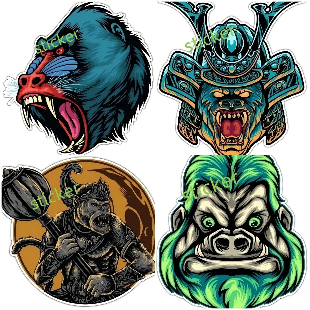 

Monkey decal Waterproof Anime Scratch-proof Car Styling JDM Decoration