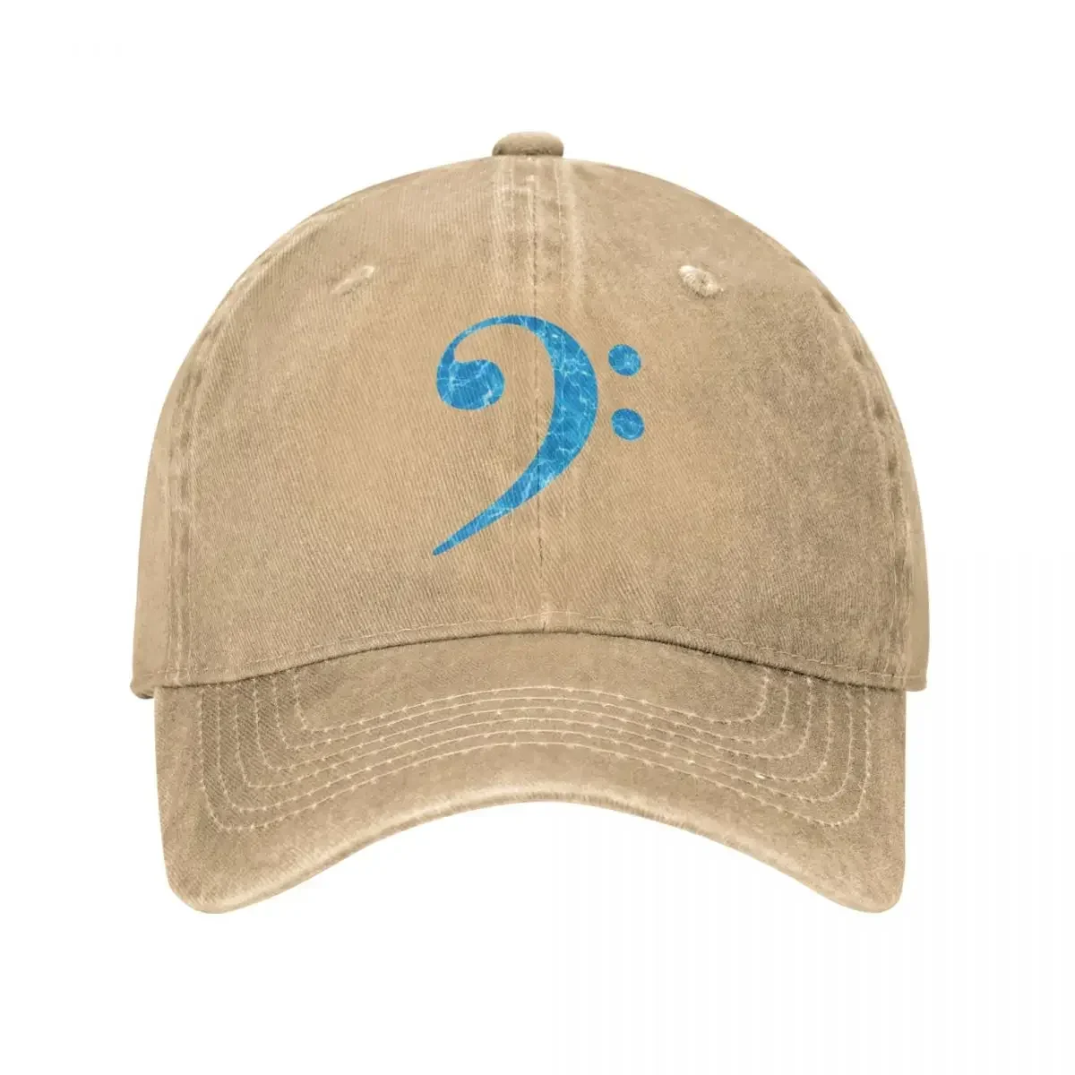 Bass Clef-Bass Player-Bass Guitarist Watercolor Ocean Sea Cap Cowboy Hat Visor sunhat mens hats Women's