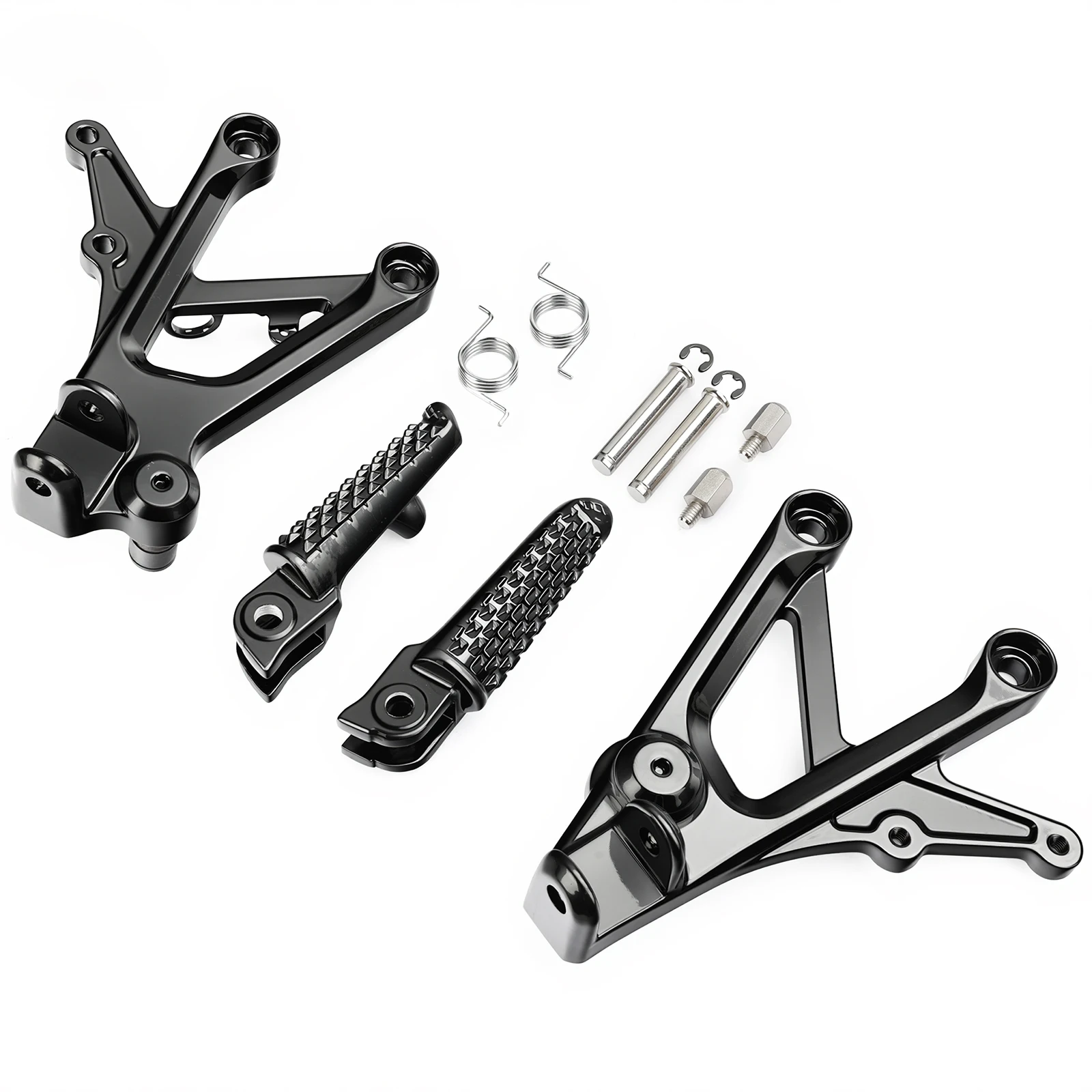 Motorcycle Front Footpeg For HONDA CBR600 F4 1999-2000 CBR600 F4i 2001-2006 Rider Foot Rest Pedal Black Silver Replacement Parts