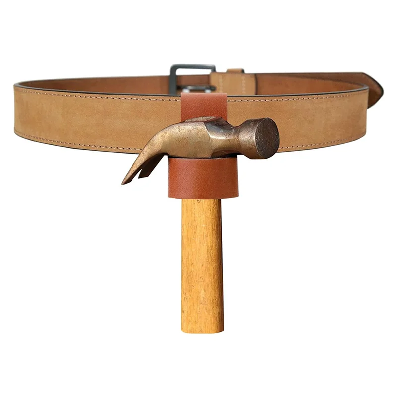 

AB30-4X Leather Hammer Stand, Premium Hammer Stand With Belt Loop, Multi-Tool Hammer Stand, Small Hammer Ax Holder