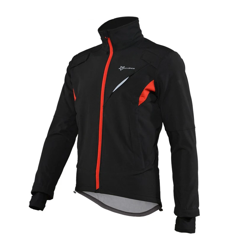 ROCKBROS Fahrrad Jacke Winter Radfahren Kleidung Thermische Fleece Langarm Radfahren Bike Kleidung Wärmer Winddicht Sportswear