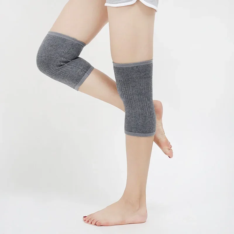 Frauen Wolle Licht Gewicht Warme Knie Hülse Solide Winter Coldproof Warme Knie Wolle Gestrickte Hohe Kniescheibe Knie Protektoren Bein Wärmer