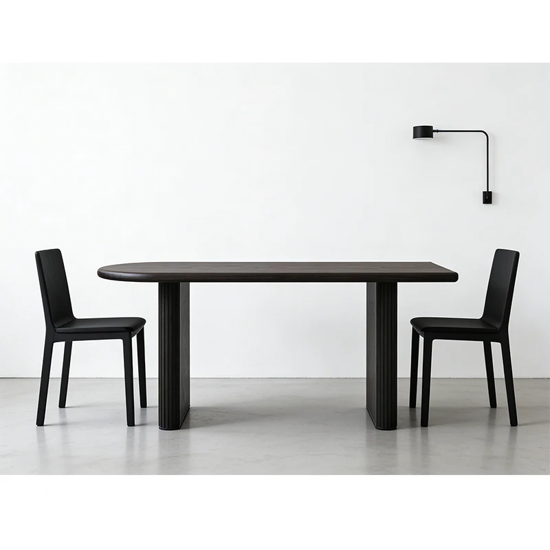

&c Rectangular Solid Wood Dining Table for Home and Hotel Modern Minimalist Kitchen Table Commercial
