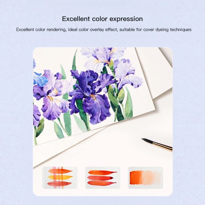 Square Watercolor Book Medium Coarse Grain 300g Travel Sketchbook Water Color Paper For Student Artist Draw Watercolor Supplies view 2