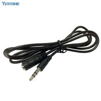 Wholesale 300pcs/lot Black 1M 3ft Stereo Audio Extension AUX Cable 3.5mm Male To Female