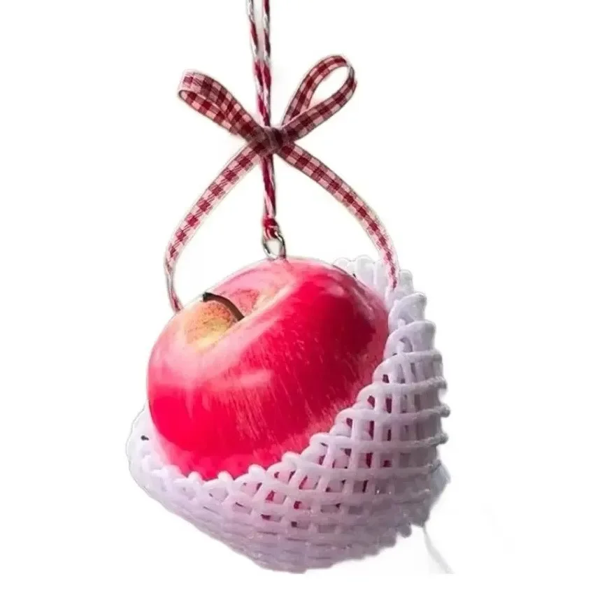 

The latest red car pendant, elegant plaid ribbon air freshener car accessories