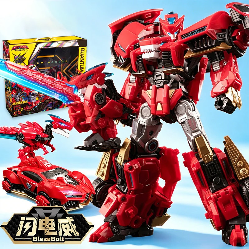 

Stock Quantum Team Deformation Robot Toy Dinosaur Guard Season 3 Double Armor Combined Action Mecha Model For Hobby Collection