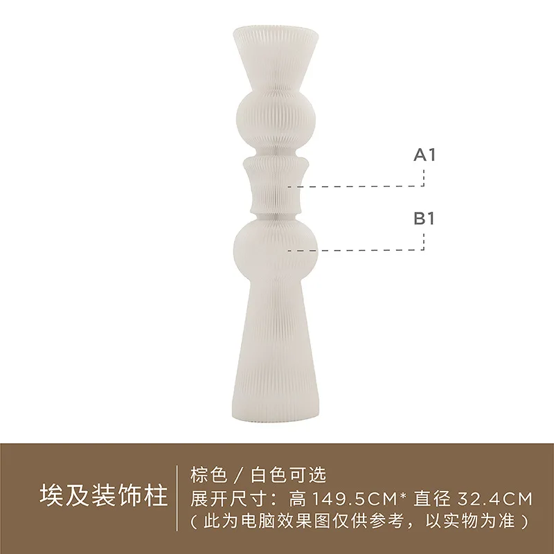 Decorative display stand, Egyptian column art display, booth window display