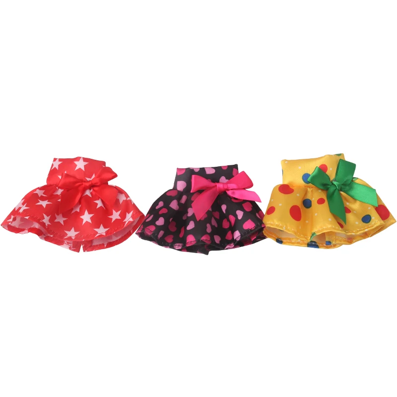 30CM Christmas Doll Skirts Colorful and Diverse Small Skirts Children's Favorite Doll Clothing Suitable for 30CM Christmas Dolls