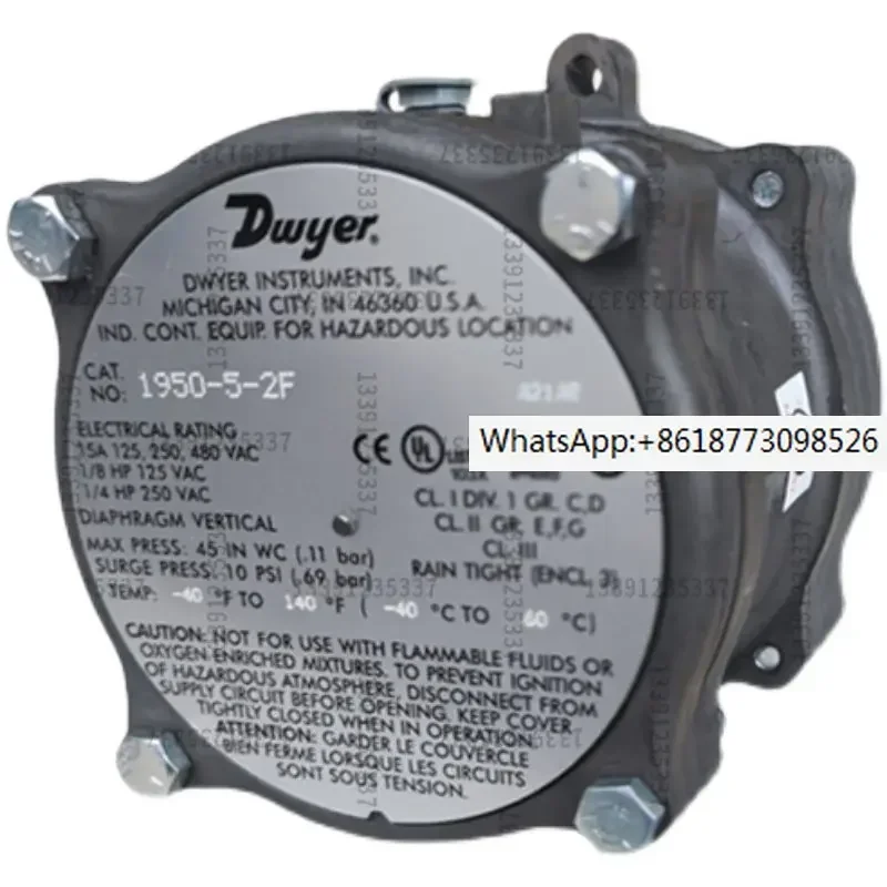 

Микропереключатель дифференциального давления взрывозащищенный 1950 10-2F 1950 20-2F 1950 00/02-2F/2S