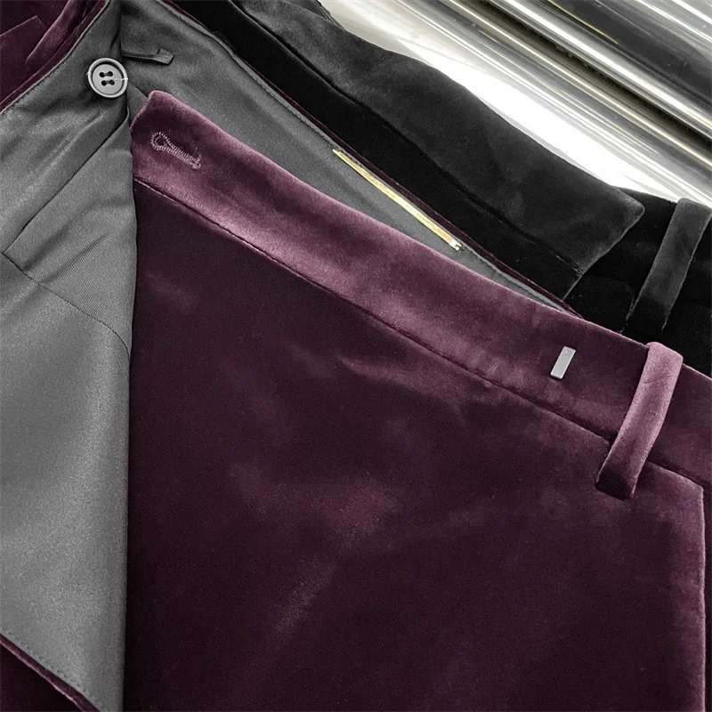 تنورة نسائية 2026 ربيع جديد تنورة طويلة عالية الخصر غير متماثلة ضئيلة المرأة نصف تنورة المخملية تنورة مجسّمة الورك المعانقة تنورة #6