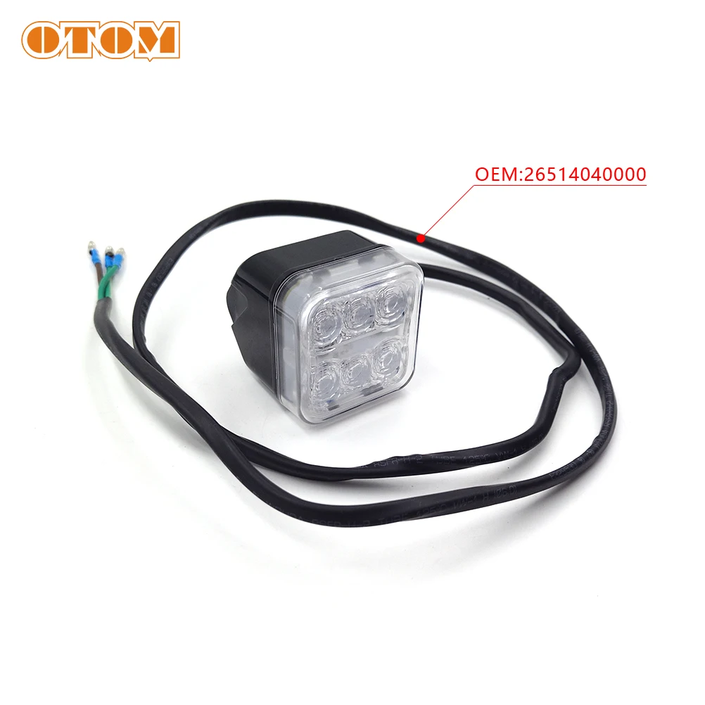 OTOM Motorcycle LED Tail Light Stand Taillight Mount Bracket Motocross Rear Light Number Plate Light For HUSQVARNA TX TE FE 250