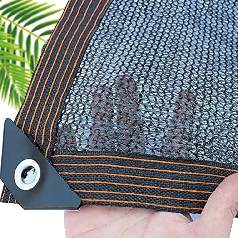 70% UV Black Shade Netting for Greenhouse Patio Plants, 7x9m Customizable Mesh Cover