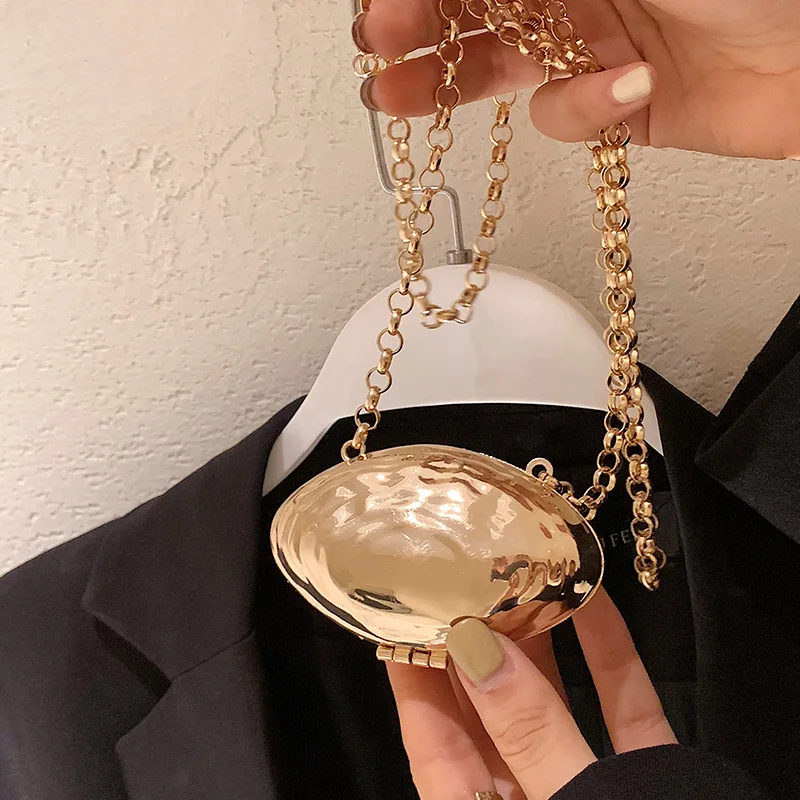 Mini Lipstick Bag Decorate Designer Handbag and Purse Fashion Women Shoulder Circular mirror Bag Chain Crossbody bag Female