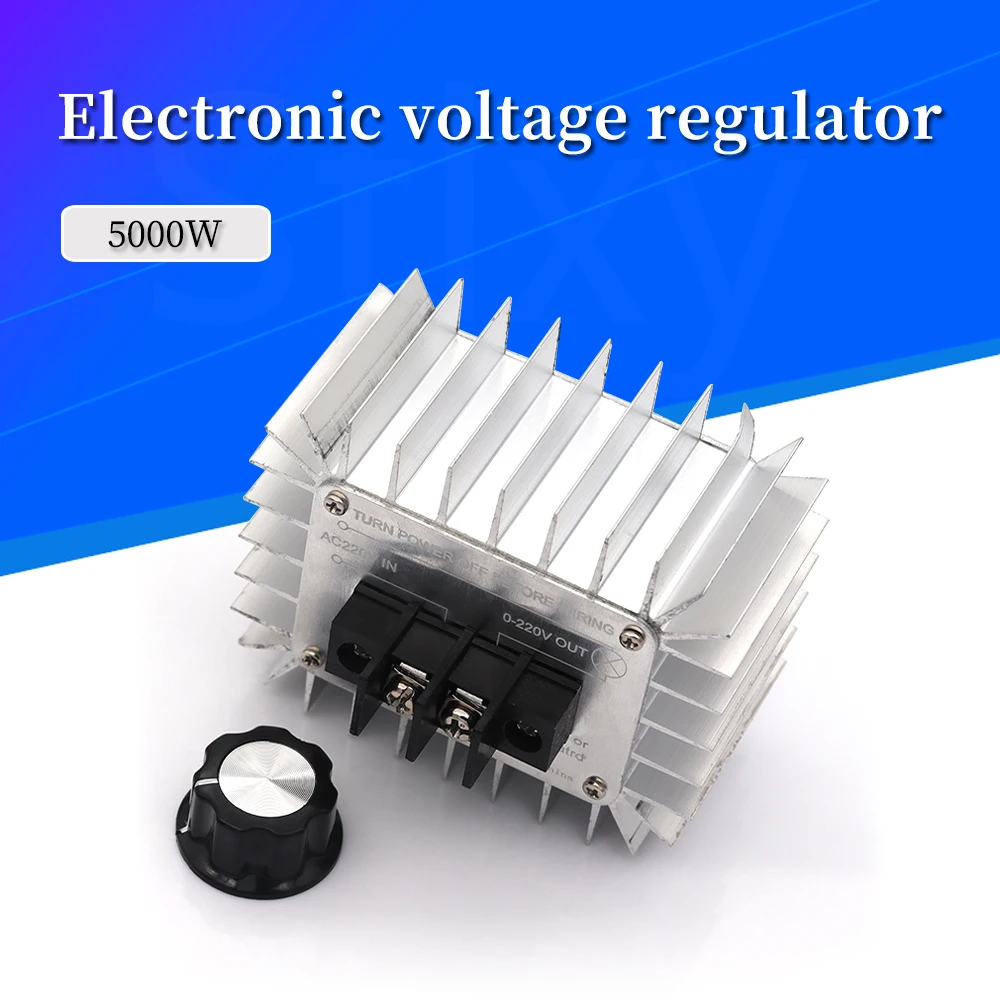 1-5PCS AC 220V 5000W SCR Voltage Regulator Controller LED Dimming Dimmers Thermostat