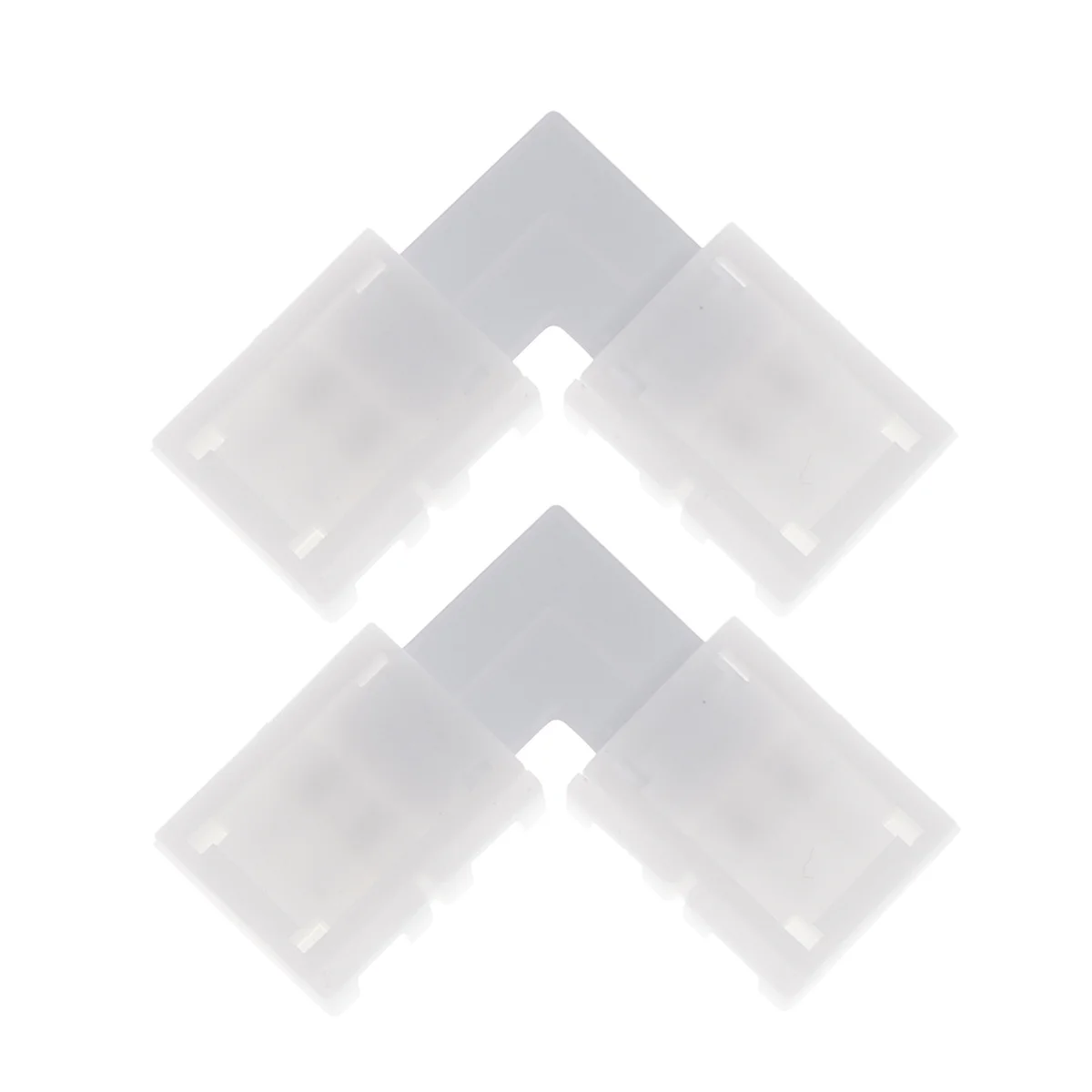 

10Pcs 10mm 90 Degree 4 Pin Corner Clips Buckle LED Strip Adapter Rgb Single Color Light Connector Exquisite Workmanship