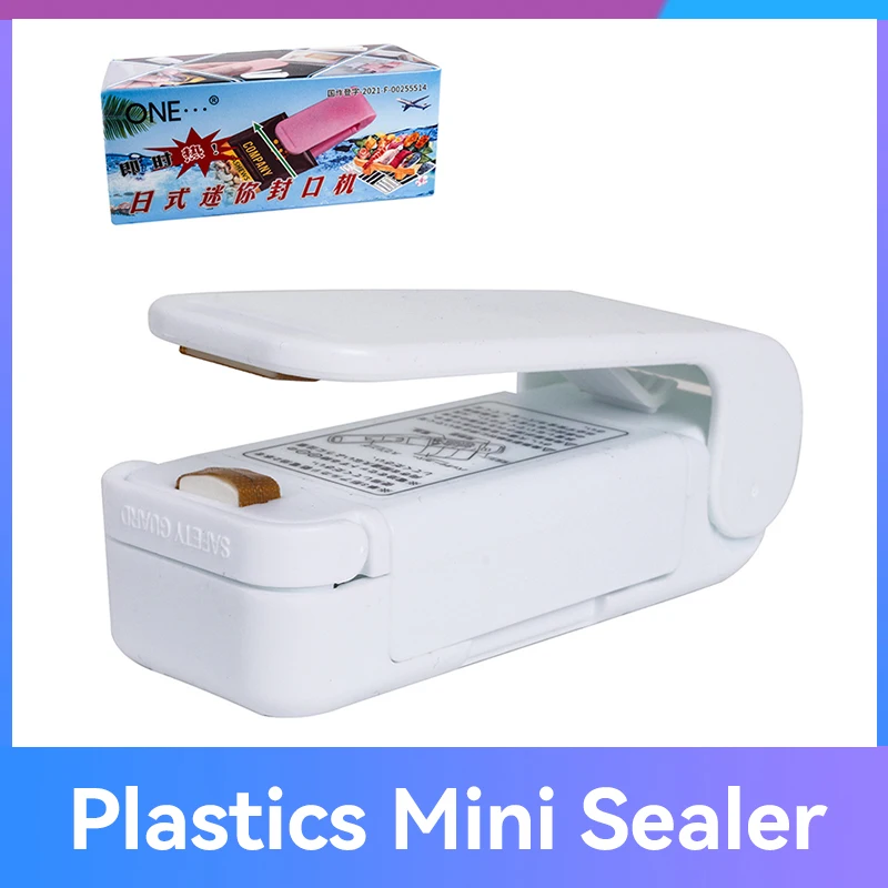 Mini Sealing Machine Package Sealer Vacuum Sealer Clips Portable Sealing Kitchen Accessories Plastic Bags Sealers Home Seal Clip