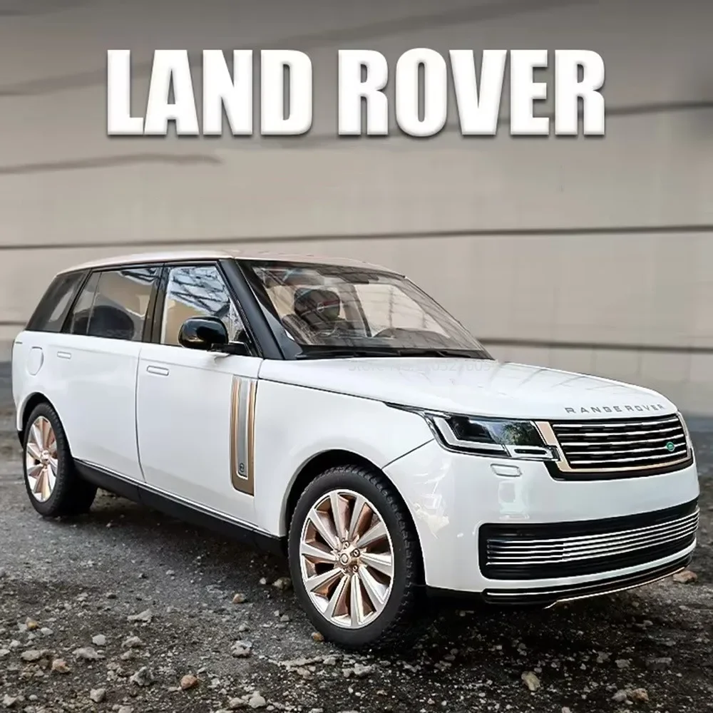 

Коллекция 1/18 года, модель автомобиля Land Range Rover SV2022 из сплава, игрушка из литая металла со звуком и фотомагнитной резиновой шиной, внедорожник, внедорожник для детей, подарок