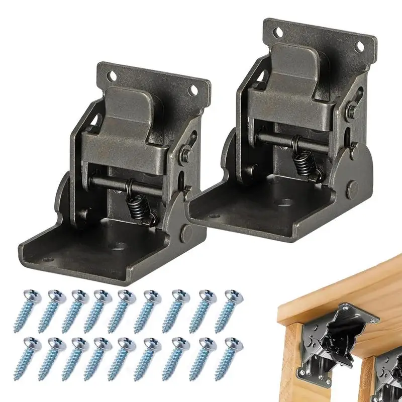 90 degree self-locking folding hinge Folding Table Leg Hinge Bracket Folding Leg Support Bracket for folding tables workbenches