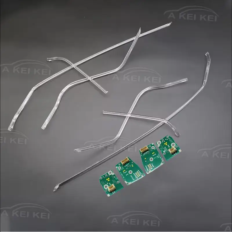 For AUDI A6 C8 2019-2023 LED Light White Car Headlight DRL CHIP Light Guide Strip Angel Eye headlight Light Tube Ballast Module