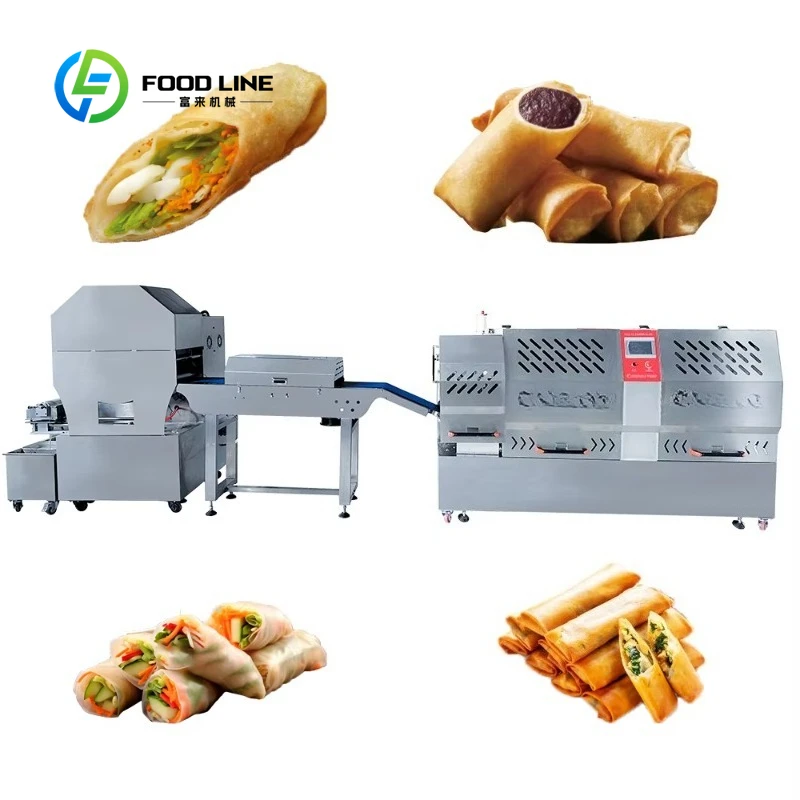 Customized size Automatic spring roll machine with motor, high yield food grade stainless steel
