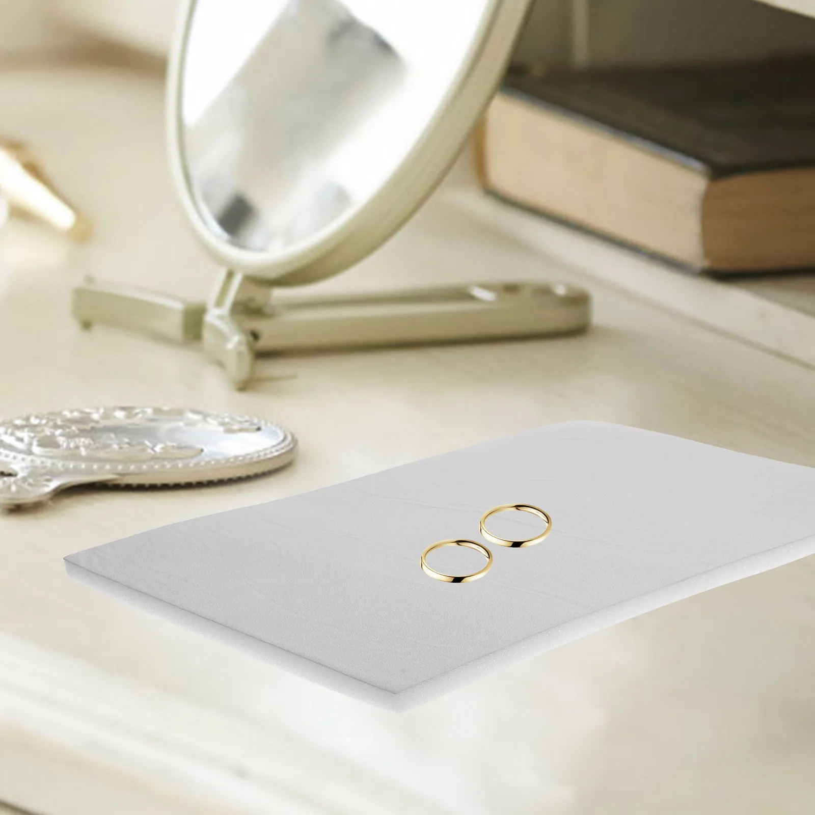

Jewelry Showcase Liner Jewelry Box Sponge Mat Necklace Ring Holder Display Insert Sponge Earring Tray Ring Display Pad Tray