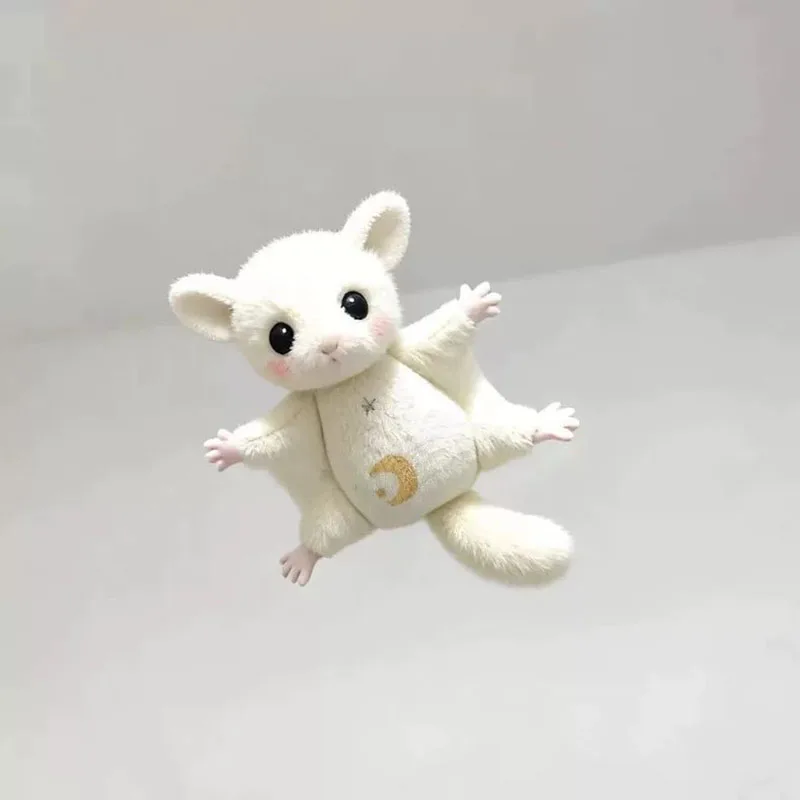 

Cute Sugar Glider Plush Toy Soft Stuffed Animal Doll Kawaii Flying Squirrel Plushie Keychain Pendant Kid Christmas Birthday Gift