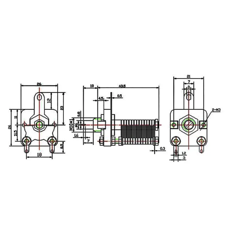 Alta frequência alto valor q cw2f cerâmica todo cobre único capacitor variável de ar 60p/100p beleza médica antena de laço pequeno