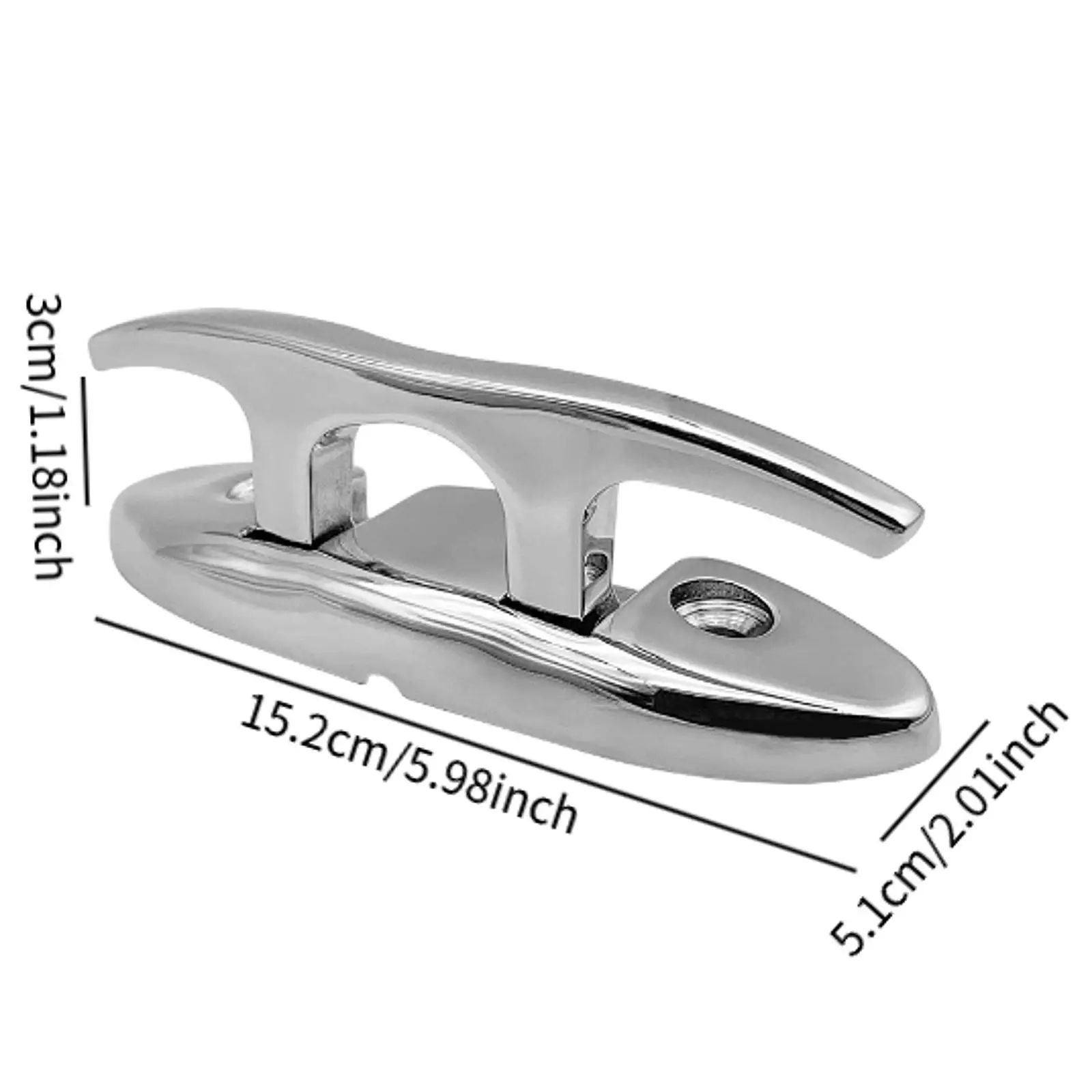 قارب من الفولاذ المقاوم للصدأ قابل للطي، حامل حبل بحري قابل للطي لليخوت الكاياك وزر القارب المقاوم للماء #6