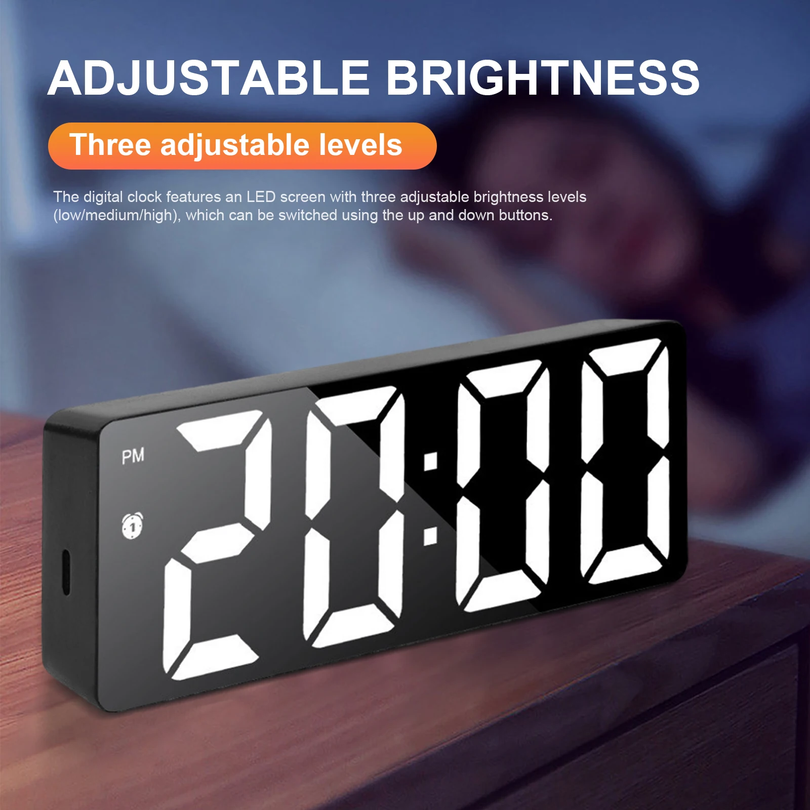 LED Digital Alarm Clock with Temperature 4