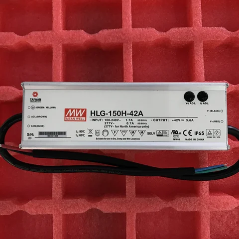 MEAN WELL 150W voltaje constante + controlador LED de corriente constante HLG-150H-12A 12V HLG-150H-15A 15V 20V 24V 30V 36V 42V 48V 54V